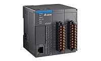 Программируемый логический контроллер AS228T-A, 16DI, 12TO(NPN), 24VDC, 64K шагов, 2xRS485, USB, microSD, CANopen, Ethernet