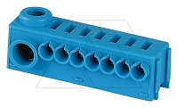 Колодка клеммная KSK-N, 1x2.5_25+7x0.5_4mm2, синяя, пружинный зажим, установка на держатели KSK