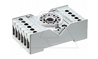 Цоколь PZ11-01, 10A(250VAC), серый, на рейку DIN35/на панель (2xM3), для R15-3CO
