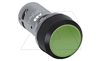 Кнопка CP1-10G-11, зеленая, без фиксации, 1NO+1NC, 1A, IP66, пластик, 22mm
