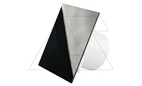 Панель декоративная для вентиляторов dRim Ø100/125мм, универсальная, пластик, черный глянец
