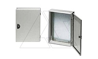 Коробка распределительная стальная 300х200х80 (ВхШхГ) с дверью, RAL7035, IP55