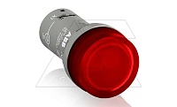 Светосигнальная арматура CL2-523R, красная, 230VAC, IP66, 22mm