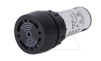 Акустическое сигнальное устройство (зуммер) AD16-22, 24VAC/DC, с подсветкой, 80dB, 22mm, IP31