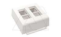 Mosaic - Накладная коробка с рамкой 2х4М, белая, монтаж с 031702/5