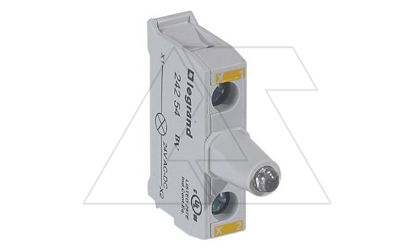 Osmoz - Блок желтого индикатора LED, 12…24VAC/DC, для корпусов, винтовые зажимы