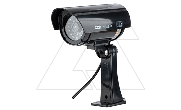 Муляж камеры Virone c LED-индикатором, внутри и снаружи помещений, черный корпус, питание 2x1,5V AA-батарейки