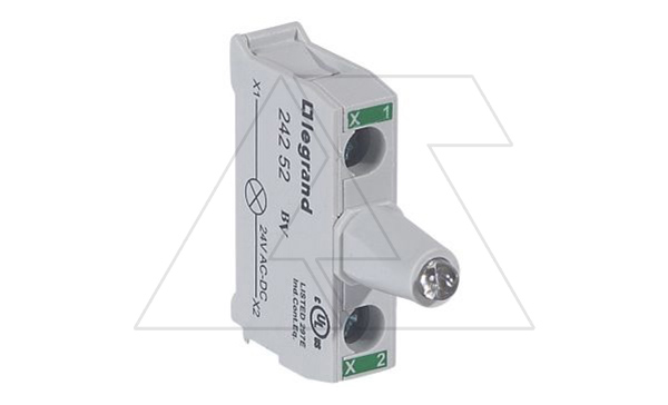 Osmoz - Блок зеленого индикатора LED, 12…24VAC/DC, для корпусов, винтовые зажимы