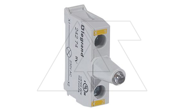 Osmoz - Блок желтого индикатора LED, 230VAC, для корпусов, винтовые зажимы
