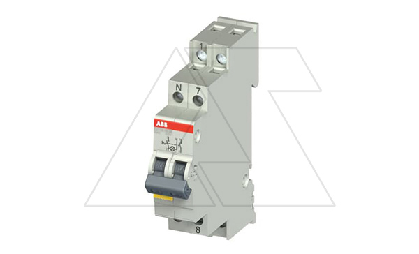 Переключатель E211X-25-20, 2NO, 25A(250/400VAC), тип 1-0, желтый LED, 1M