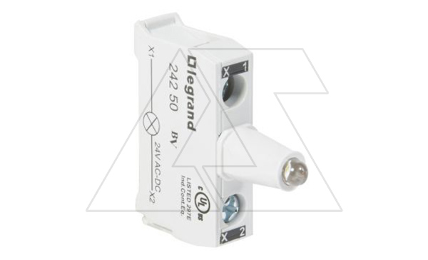Osmoz - Блок белого индикатора LED, 12…24VAC/DC, для корпусов, винтовые зажимы