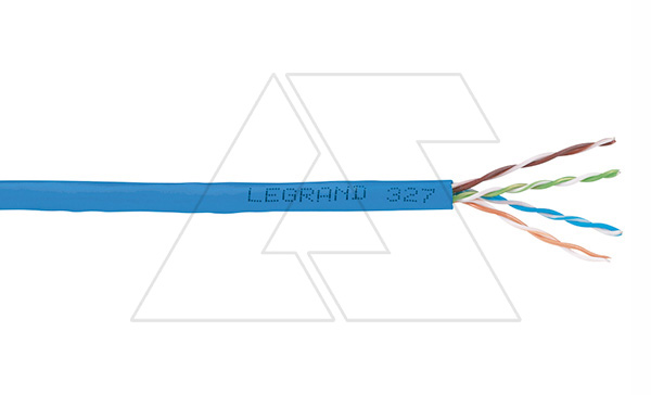 Кабель LCS³ F/UTP, cat.6, 4x2x23AWG, Ø проводника 0,560мм, медь, катушка 500м/25кг, синий, PVC