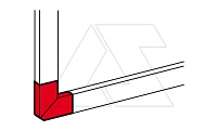 DLP - Угол плоский для кабель-канала 35х105