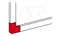 DLP - Угол плоский для кабель-канала 35х80/50х80